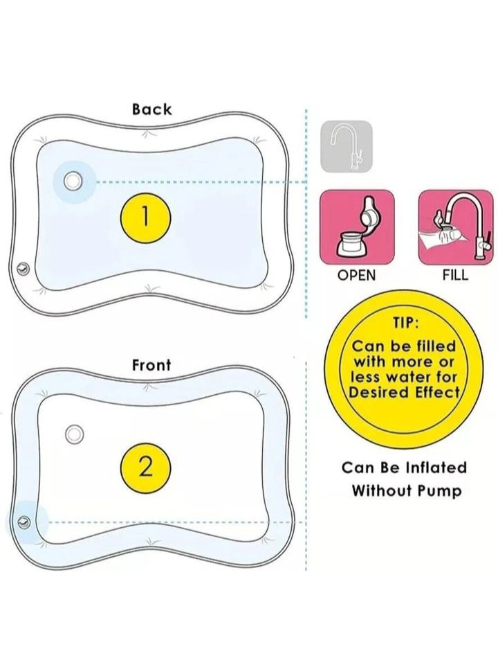 Baby Tummy Time Water Play Mat – Brain Development & Fun Activity