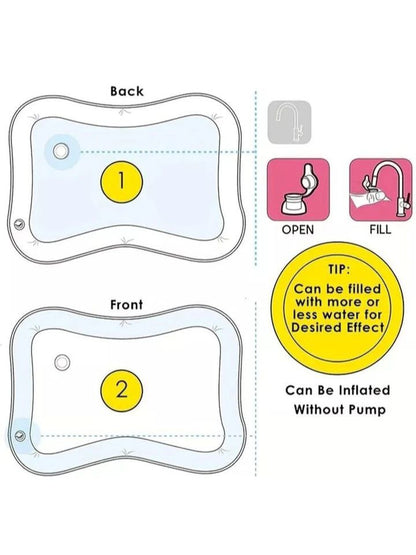 Baby Tummy Time Water Play Mat – Brain Development & Fun Activity
